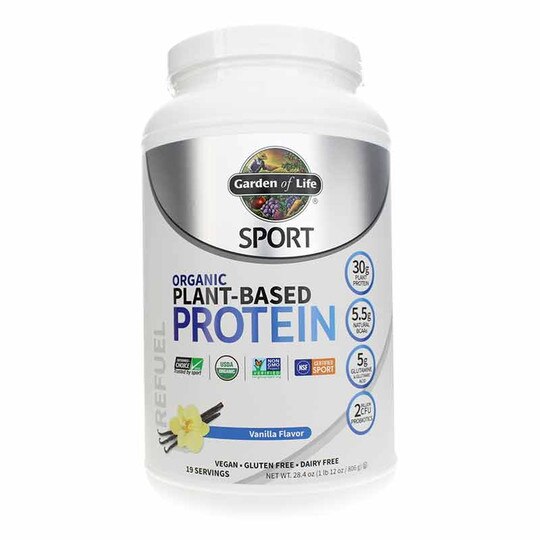 Organic PlantBased Protein, Garden of Life Sport